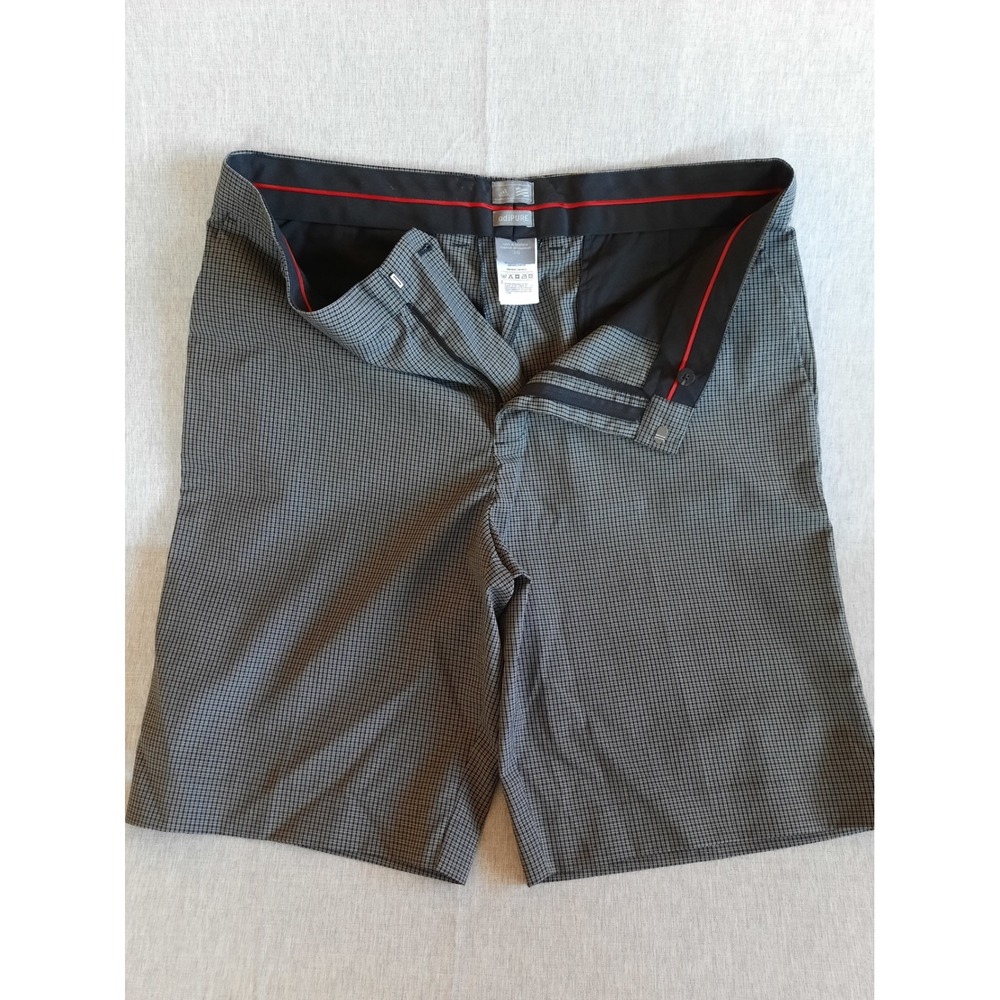 Adidas Men 36 AdiPure Plaid Performance Stretch Multicolor Flat Front Shorts